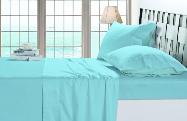 Egyptian Cotton Sheet Sets - Light Blue